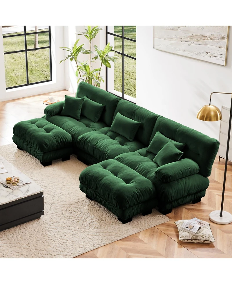 Streamdale Luxury Modular Sectional Sofa Couch - Oversized U Shaped Cloud Couch