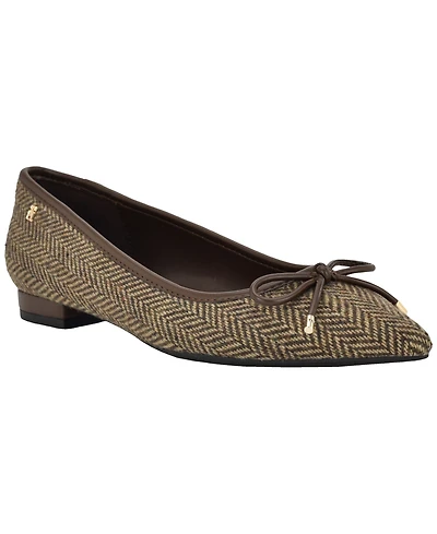 Tommy Hilfiger Women's Kimio Pointed Toe Slip-On Ballet Flats