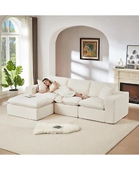 Streamdale Furniture Streamdale Modern Chenille Cloud Sofa - Freely Combinable & Comfortable