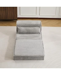 Streamdale Furniture Streamdale Compression Sofa, Convertible Floor Sofa Bed, Modular Sectional Sofa, Grey