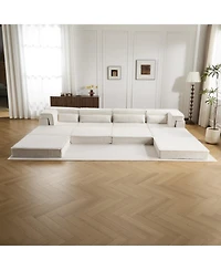 Streamdale Furniture Compression Sofa, Convertible Floor Sofa Bed