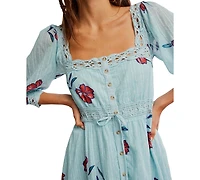 Free People Women's Morning Meadows Square Neck Dress