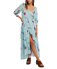 Free People Women's Morning Meadows Square Neck Dress