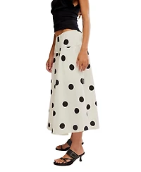 Free People Women's Betty Drop Waist Polka Dot Pattern Skirt