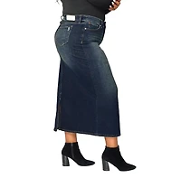 Slink Jeans Women's Denim Maxi Skirt 37"length with side vents