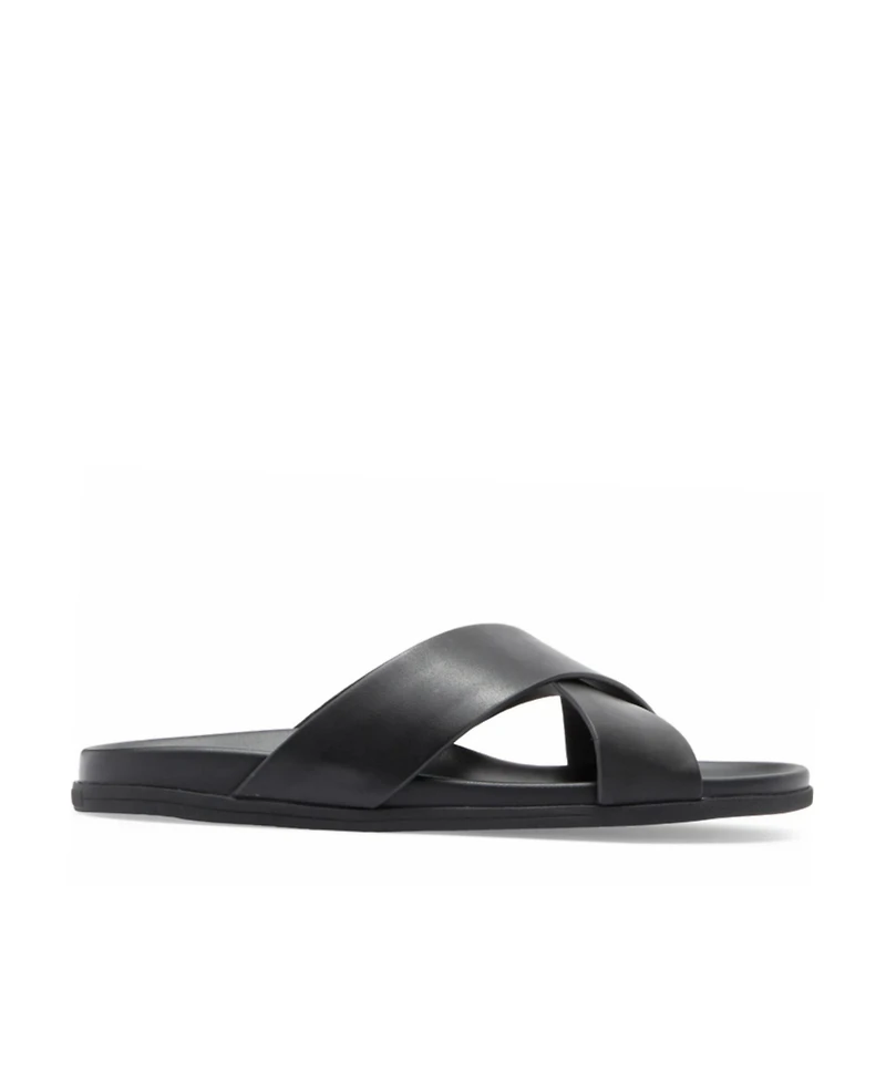 Blake McKay Men's Jake Dress Casual Cross-Strap Leather Slide Sandal