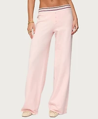 Edikted Women's Miya Stripey Knit Pants