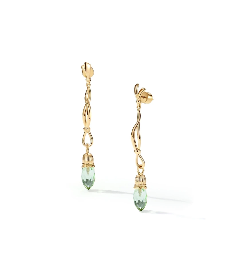 Retro Chic Nut Fairy Dangle Earrings