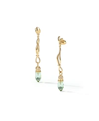 Retro Chic Nut Fairy Dangle Earrings