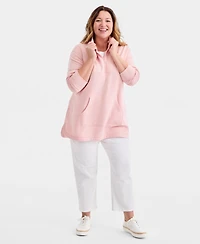 Style & Co Plus Quarter-Zip Top, Exclusively at Macy's