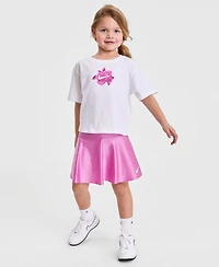 Nike Girls' 4-6X Boxy Crewneck T-Shirt and Scooter Shorts, 2-Piece Set