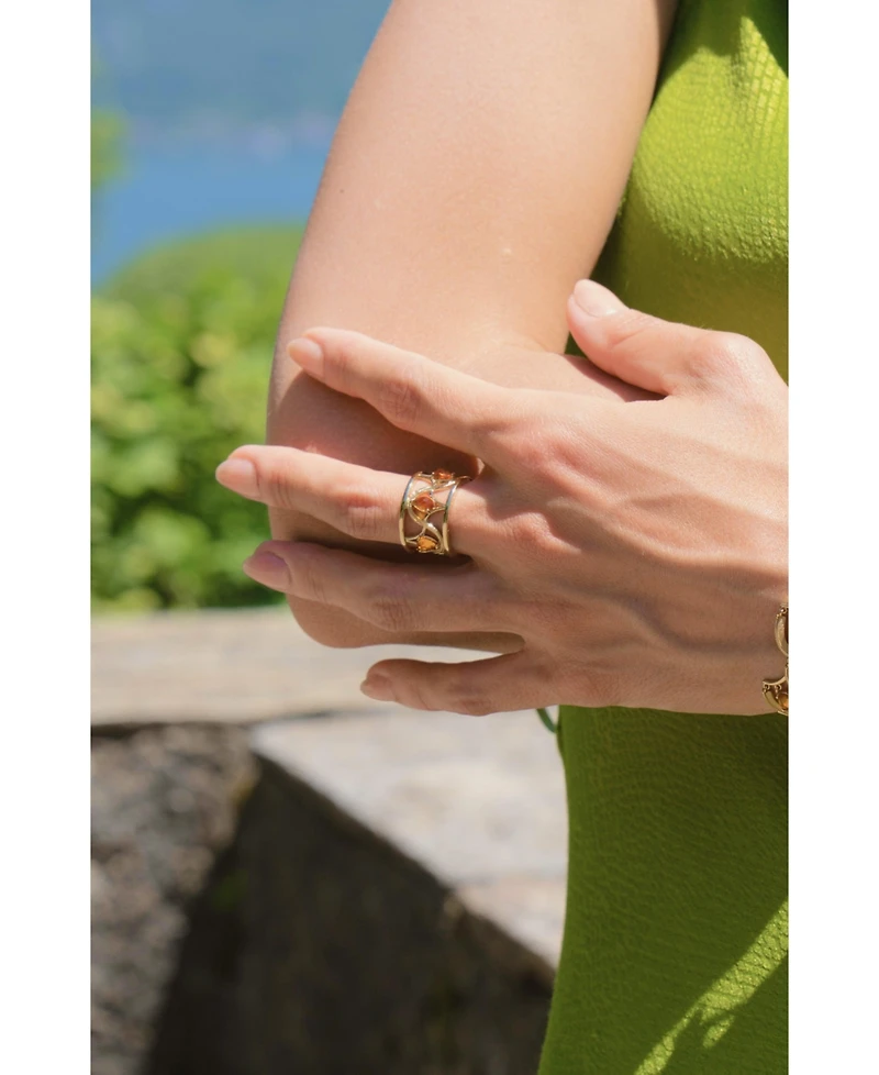 Retro Chic Celestial Waltz Ring