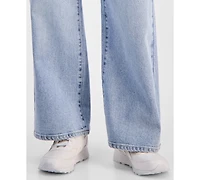 And Now This Petite Tie-Waist Wide-Leg Jeans, Macy's Exclusive