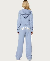 Edikted Women's Miami Babe Zip Up Hoodie