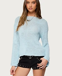 Edikted Women's Drop Shoulder Light Knit Sweater