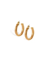 Retro Chic Large Minimalist Hoop Earrings