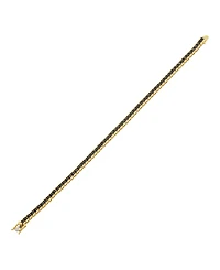 Macy's Onyx Bracelet (12-5/8 ct. t.w.) in 14k Yellow Gold-Plated Sterling Silver