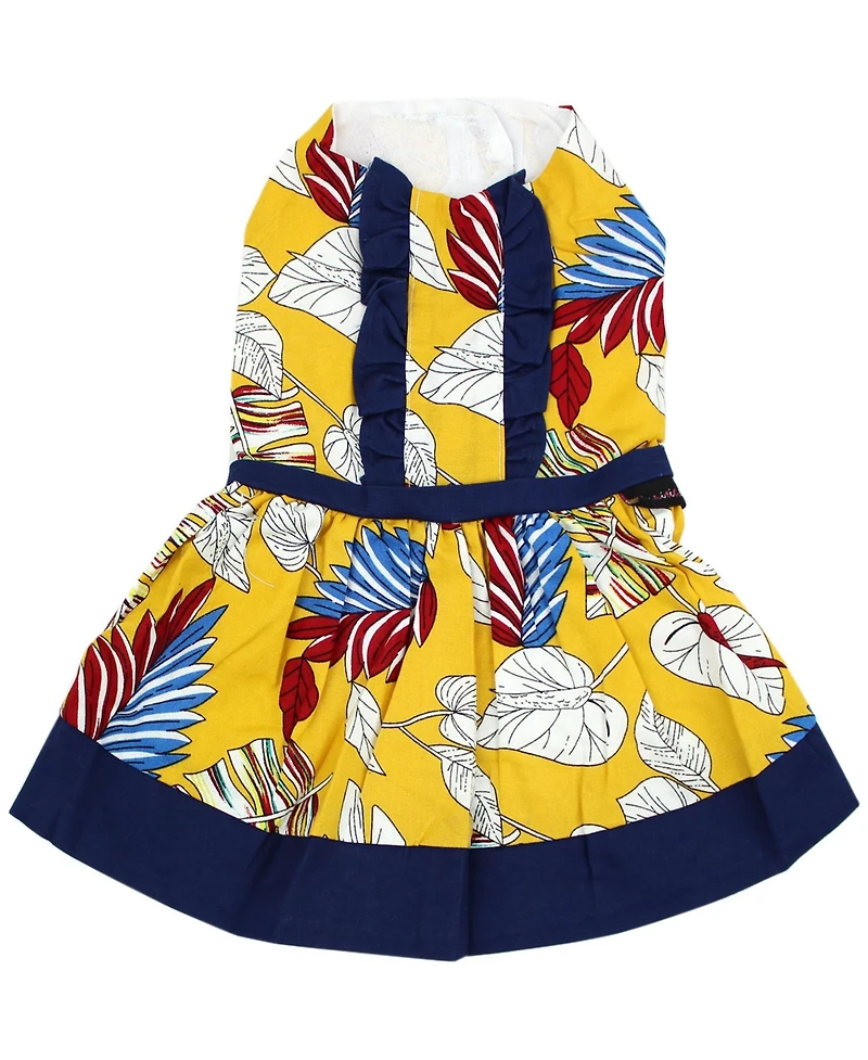 Parisian Pet Dress Tribal Leaves