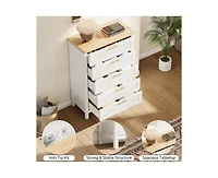 Gaomon Fluted Dresser for Bedroom with 5 Drawers