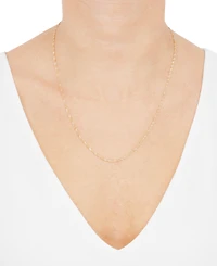 Macy's Solid Singapore Chain Necklace in 14K Yellow Gold