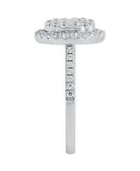 Macy's Diamond Halo Ring (1 ct. t.w.) in 10k White Gold