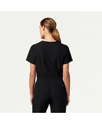 Jaanuu Plus Rhena 1-Pocket Classic V-Neck Scrub Top