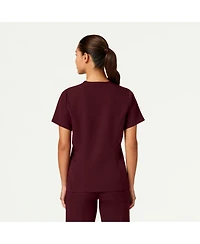 Jaanuu Women's Calix 2-Pocket Tailored V-Neck Scrub Top