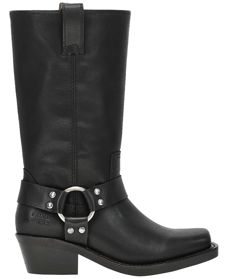 Frye and Co. Women's Lorrie Harness Stacked Heel Boots