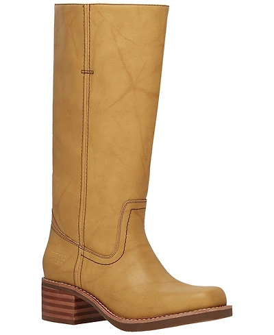 Frye and Co. Women's Miranda Leather Stacked Heel Boots