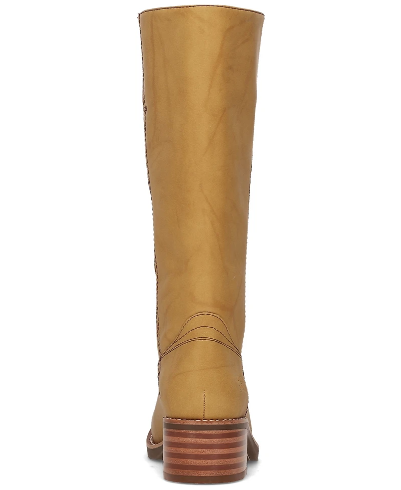 Frye and Co. Women's Miranda Leather Stacked Heel Boots