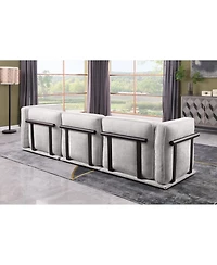 Streamdale Furniture Streamdale Modular fabric sofa set with ottomans
