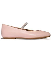 FitFlop Women's Delicato Imitation Pearls and Crystal Leather Ballet Flats
