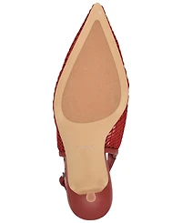 Guess Women's Pandy Mesh Pointed Toe Slingback Stiletto Pumps