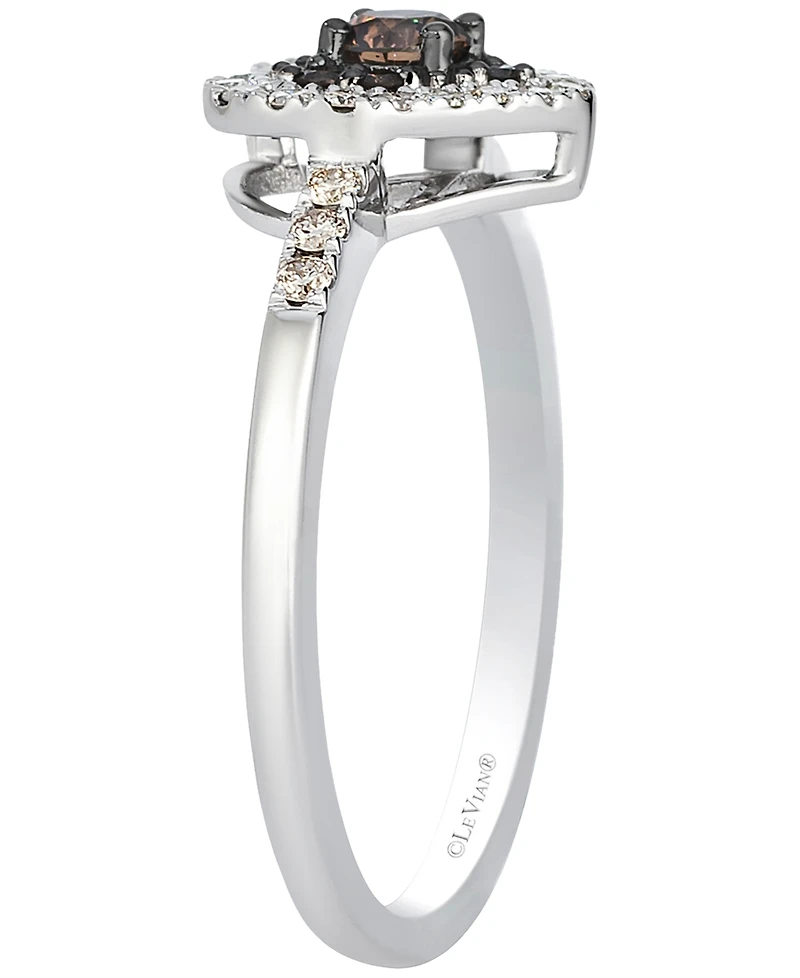 Le Vian Chocolate Diamond (0.24 ct. t.w.) & Vanilla Diamond (0.19 ct. t.w.) Ring in 14k Vanilla Gold