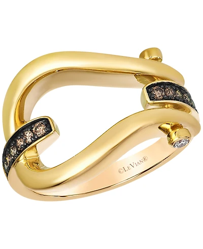 Le Vian Chocolate Diamonds (0.18 ct. t.w.) & Nude Diamond (0.04 ct. t.w.) Ring in 14k Honey Gold