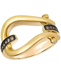 Le Vian Chocolate Diamonds (0.18 ct. t.w.) & Nude Diamond (0.04 ct. t.w.) Ring in 14k Honey Gold