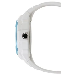 Casio Women's Japanese Quartz White Resin Watch, 34.7mm