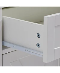 Casainc 68" White Freestanding Tall Kitchen Cabinet