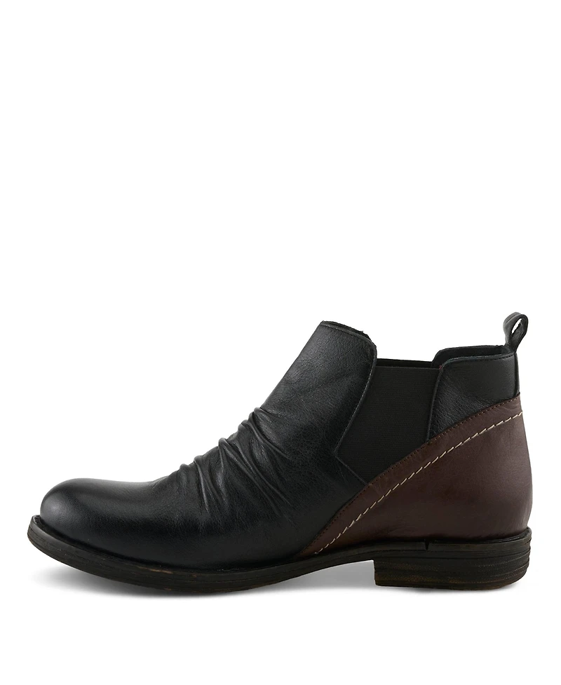 Spring Step Women's Mantaro Leather Ankle Boot, With Slip-On Design, Arch Support