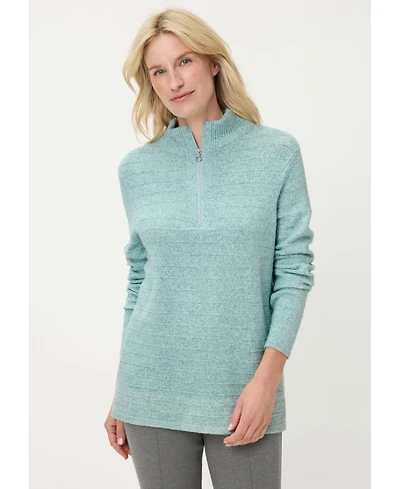 Olsen Women's Half Zip Mock Sweater