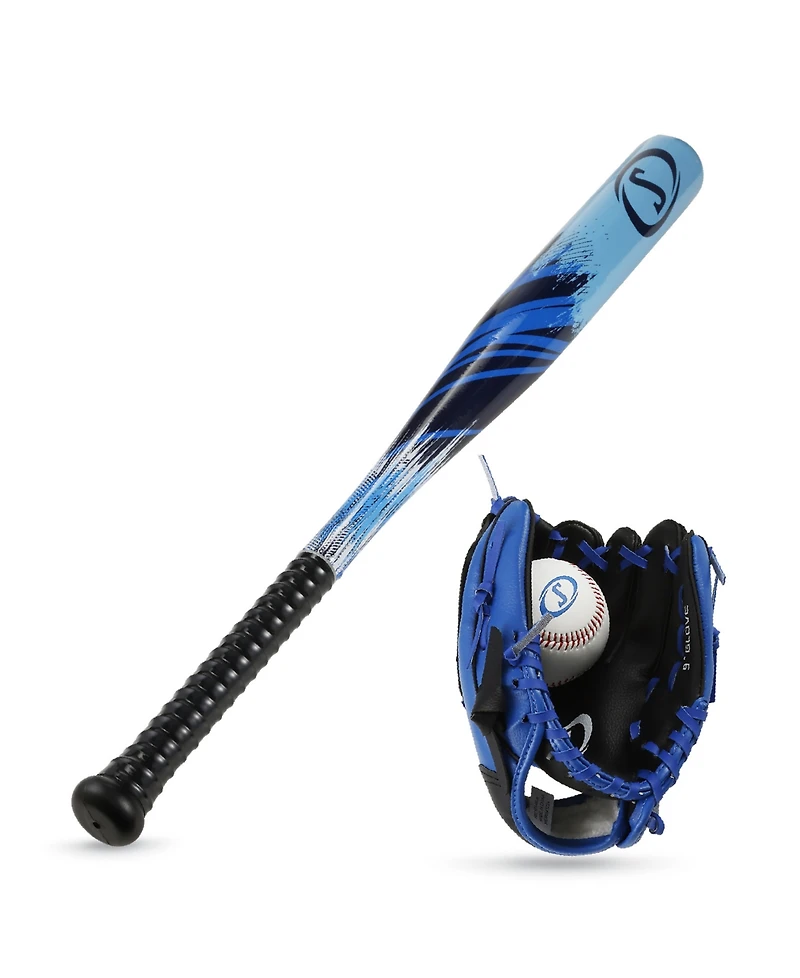Spalding Bat and Ball Glove Set