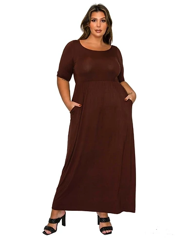 L I V D Plus Eva Pocket Maxi Dress