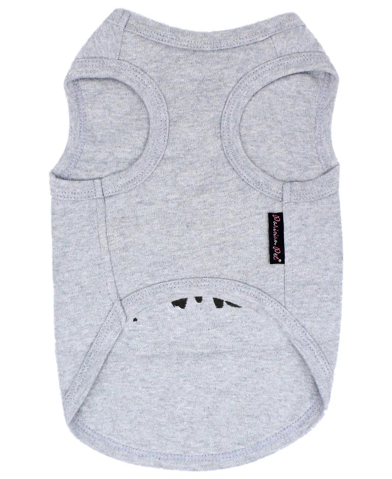 Parisian Pet I Love Mommy Dog T-shirt Gray