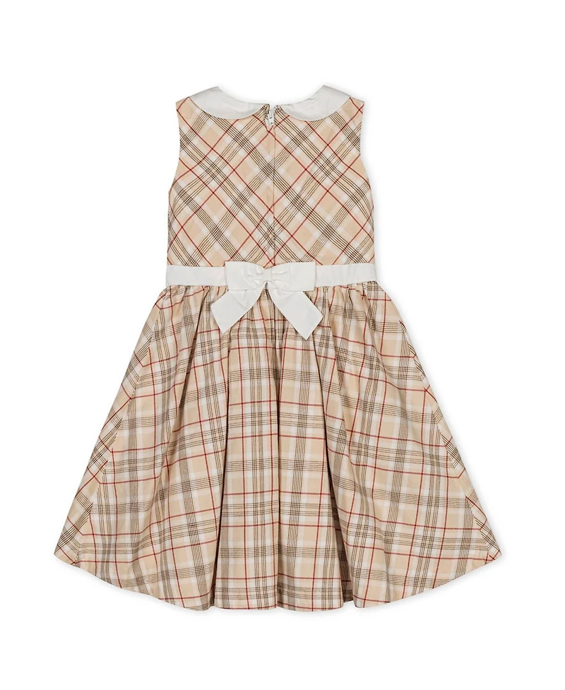 Hope & Henry Baby Girls' Organic Sleeveless Party Dress with Peter Pan Collar