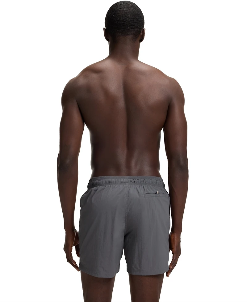 Boss by Hugo Men's Contrast-Logo Swim Shorts