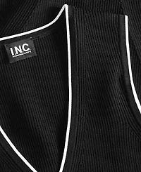 I.n.c. International Concepts Women's Sleeveless Rib V-Neck Sweater, Created for Macy's