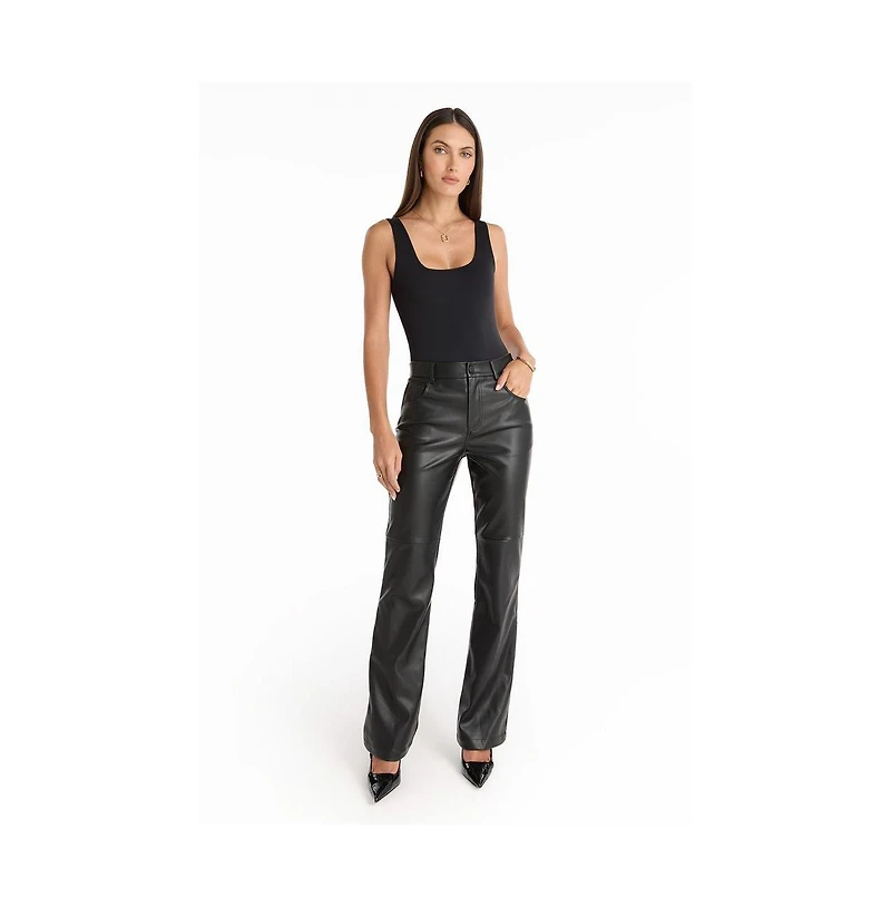 The Noli Shop Womens Jackie Leather Pant
