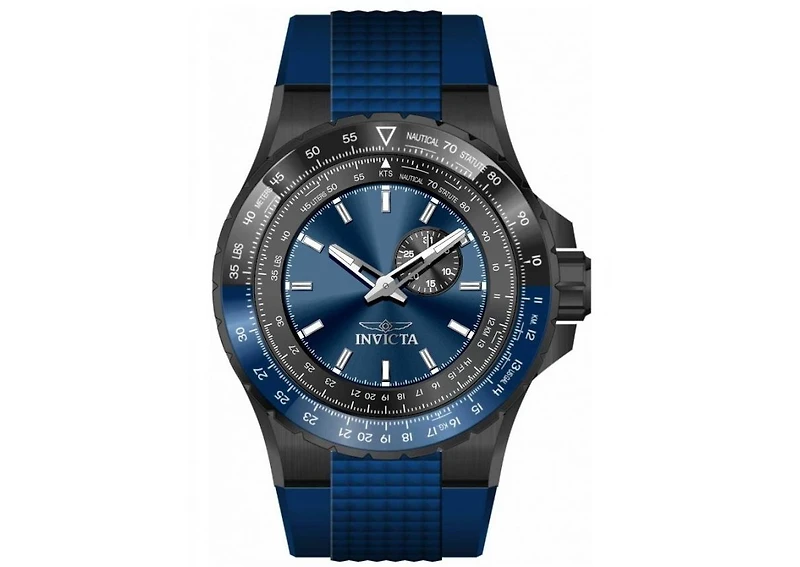 Invicta Men's 49722 Aviator Quartz VD72 Blue Dial Watch