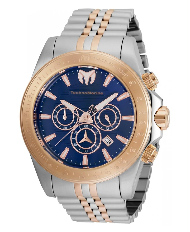 Technomarine Men's Tm-220154 Manta Quartz Chronograph Blue Dial Watch