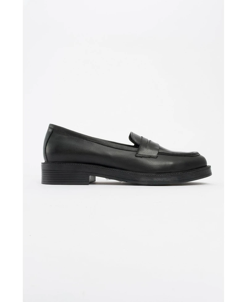 Bree Platform Penny Leather Loafer (Women)
